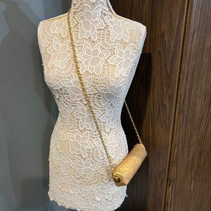 Gold crossbody bag